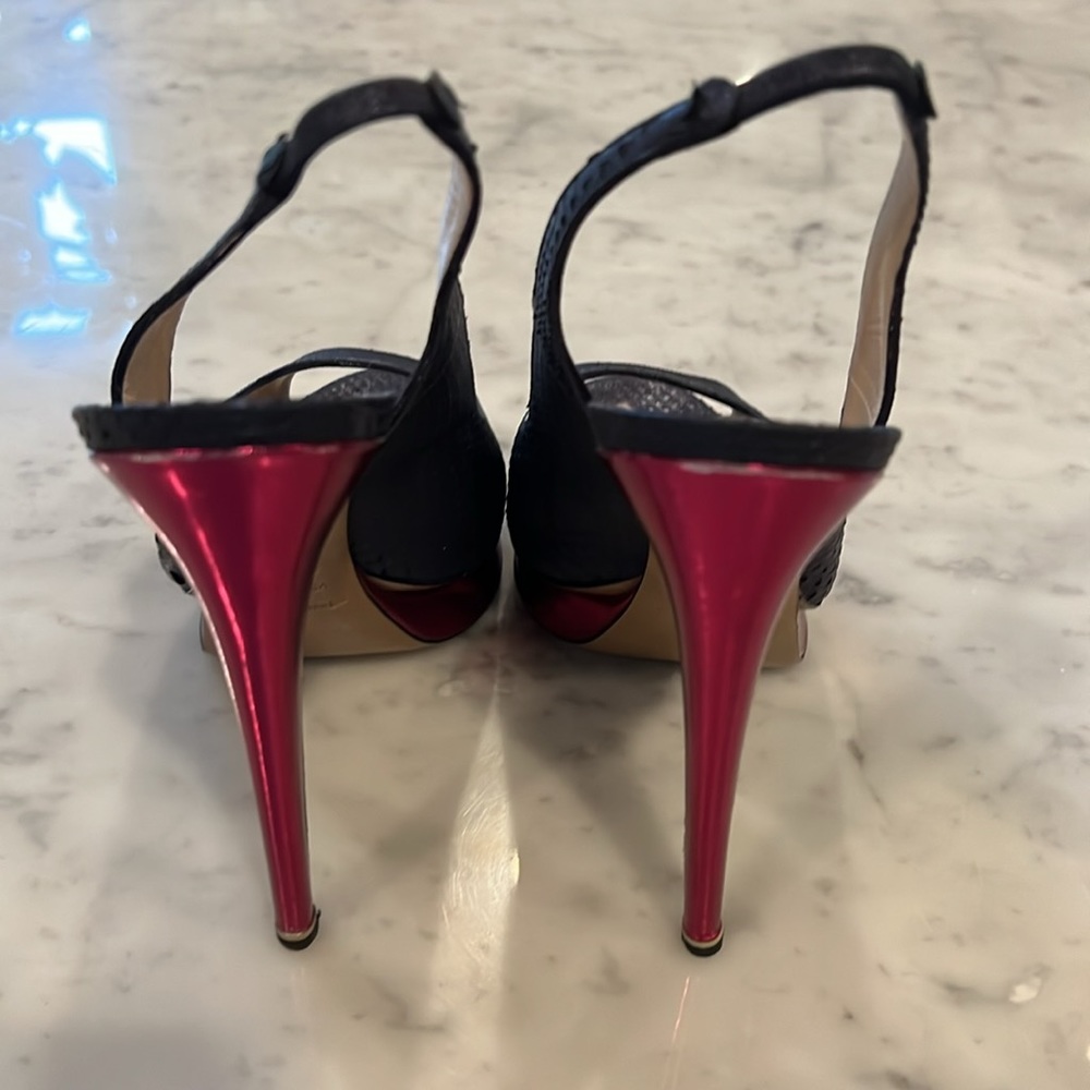 Nicholas Kirkwood Python Platform Slingback Pump - image 4